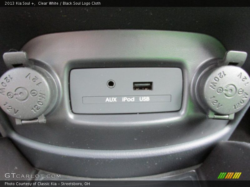 Clear White / Black Soul Logo Cloth 2013 Kia Soul +