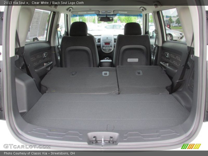 Clear White / Black Soul Logo Cloth 2013 Kia Soul +