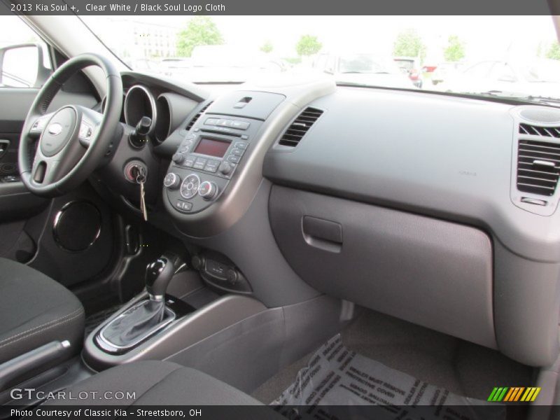 Clear White / Black Soul Logo Cloth 2013 Kia Soul +