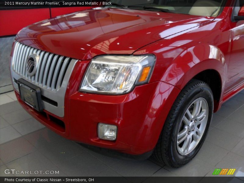 Sangria Red Metallic / Black 2011 Mercury Mariner Premier