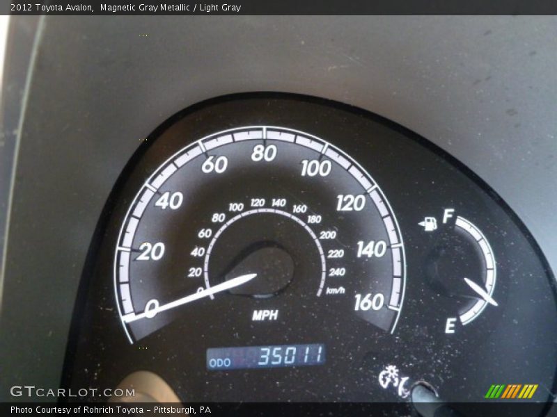 Magnetic Gray Metallic / Light Gray 2012 Toyota Avalon