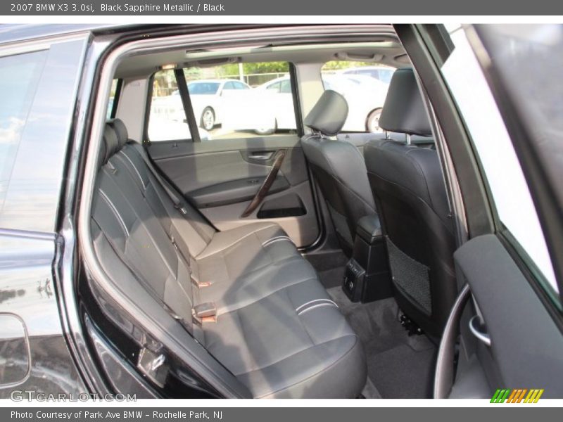 Black Sapphire Metallic / Black 2007 BMW X3 3.0si