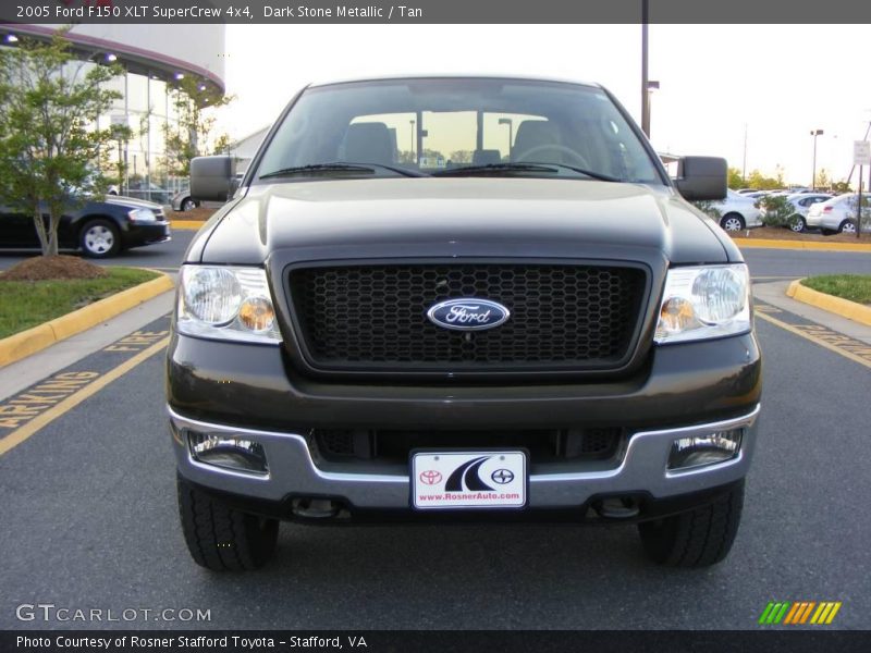 Dark Stone Metallic / Tan 2005 Ford F150 XLT SuperCrew 4x4