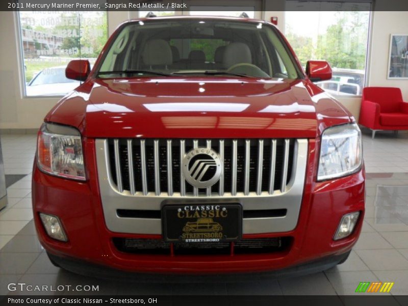 Sangria Red Metallic / Black 2011 Mercury Mariner Premier