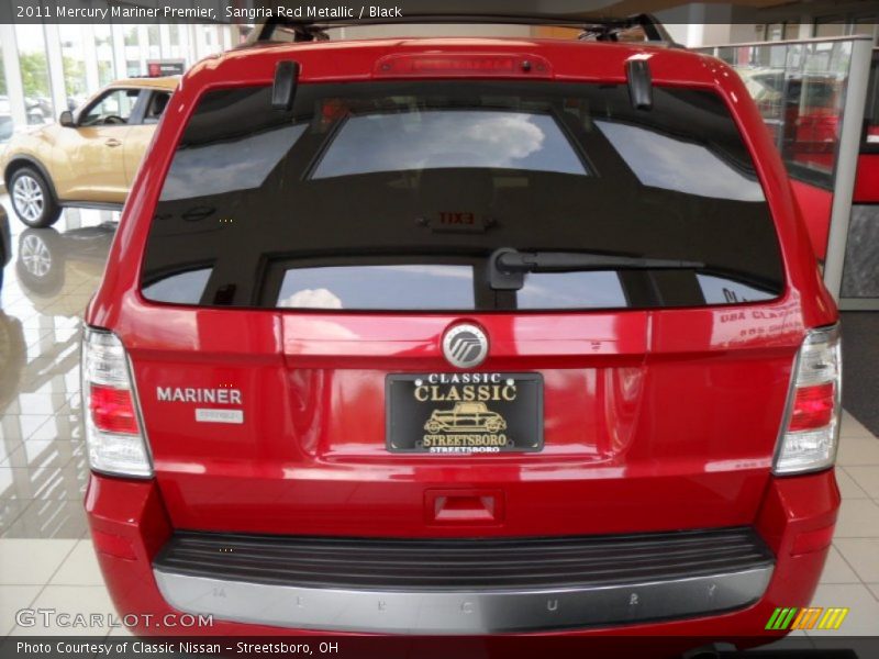 Sangria Red Metallic / Black 2011 Mercury Mariner Premier