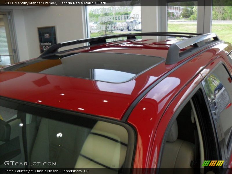 Sangria Red Metallic / Black 2011 Mercury Mariner Premier