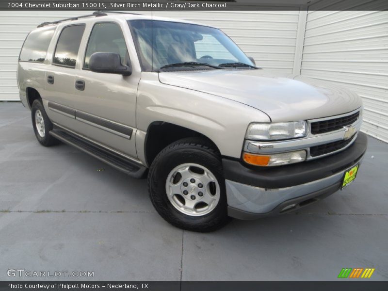 Silver Birch Metallic / Gray/Dark Charcoal 2004 Chevrolet Suburban 1500 LS
