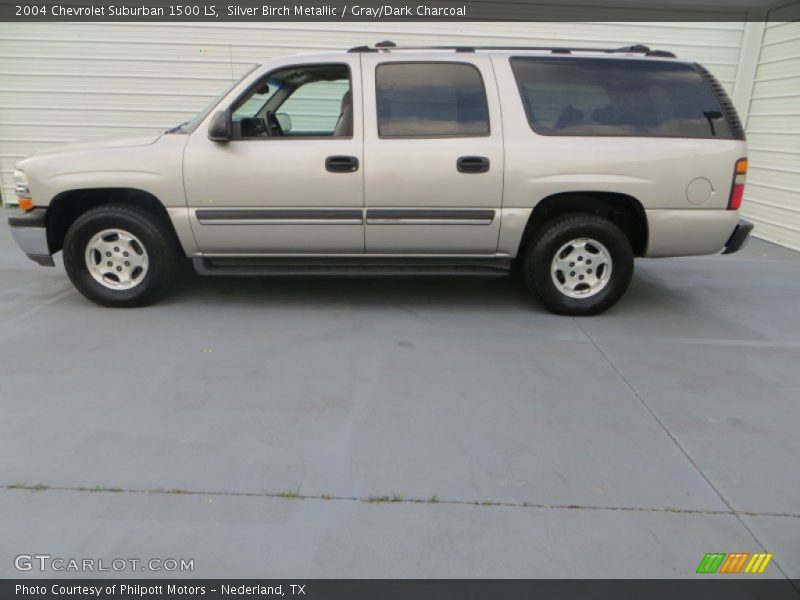 Silver Birch Metallic / Gray/Dark Charcoal 2004 Chevrolet Suburban 1500 LS