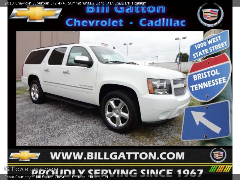 Summit White / Light Titanium/Dark Titanium 2013 Chevrolet Suburban LTZ 4x4