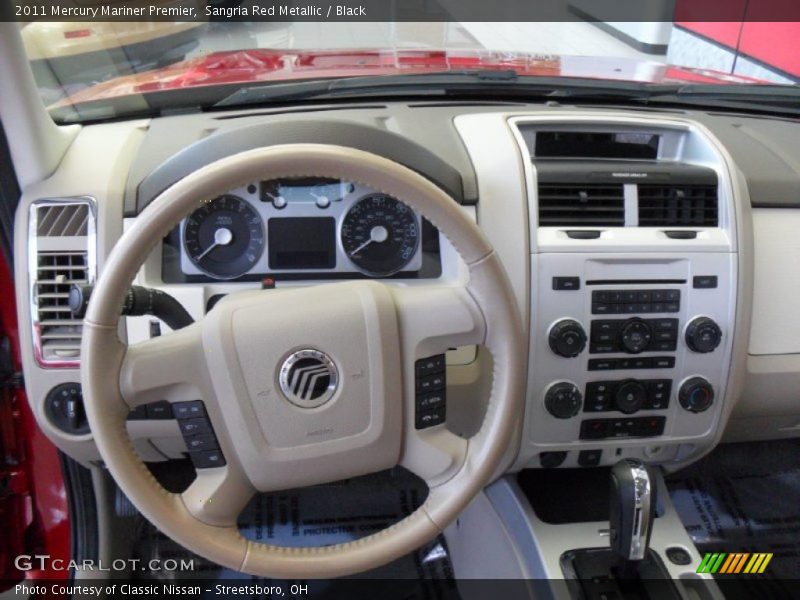 Sangria Red Metallic / Black 2011 Mercury Mariner Premier