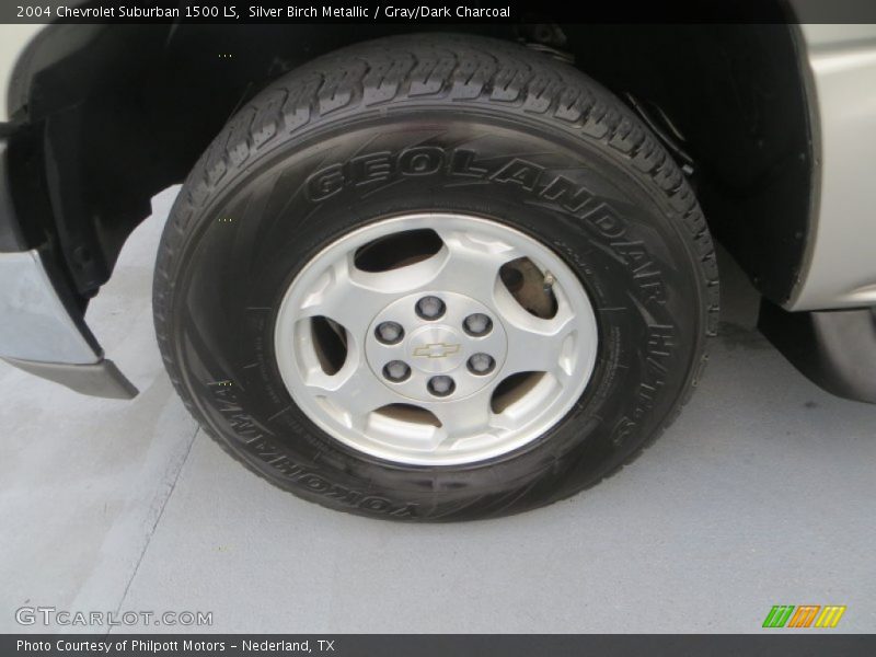 Silver Birch Metallic / Gray/Dark Charcoal 2004 Chevrolet Suburban 1500 LS