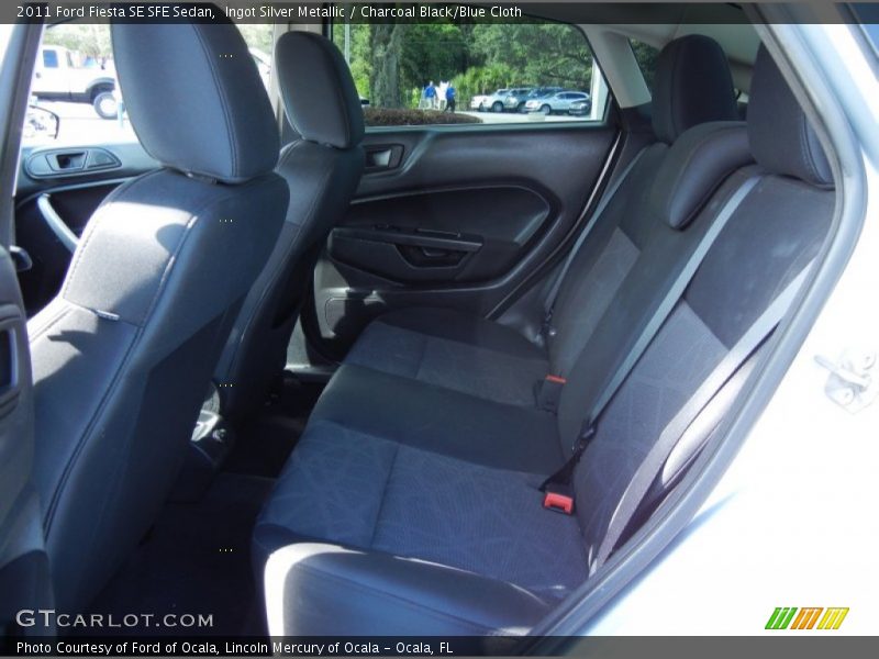 Ingot Silver Metallic / Charcoal Black/Blue Cloth 2011 Ford Fiesta SE SFE Sedan