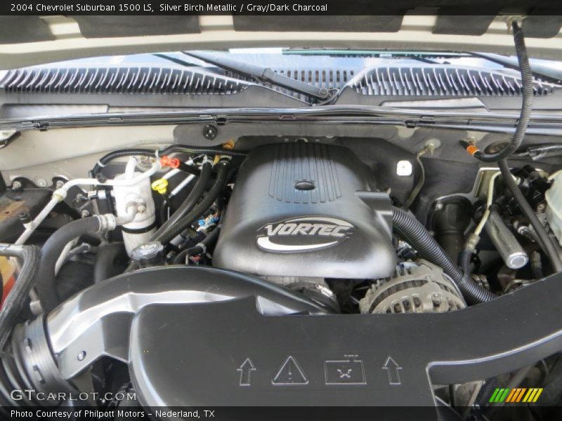 Silver Birch Metallic / Gray/Dark Charcoal 2004 Chevrolet Suburban 1500 LS