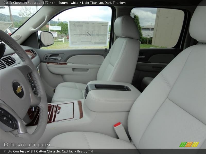 Summit White / Light Titanium/Dark Titanium 2013 Chevrolet Suburban LTZ 4x4