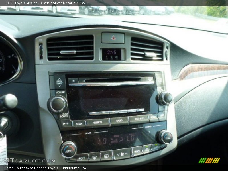 Classic Silver Metallic / Black 2012 Toyota Avalon