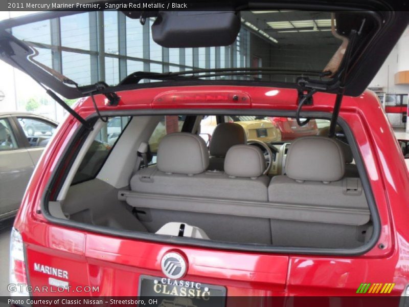 Sangria Red Metallic / Black 2011 Mercury Mariner Premier