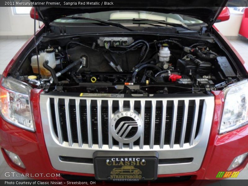 Sangria Red Metallic / Black 2011 Mercury Mariner Premier