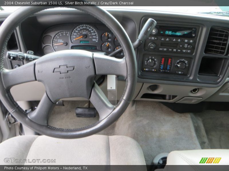 Silver Birch Metallic / Gray/Dark Charcoal 2004 Chevrolet Suburban 1500 LS