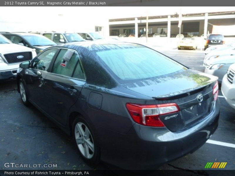 Magnetic Gray Metallic / Black/Ash 2012 Toyota Camry SE