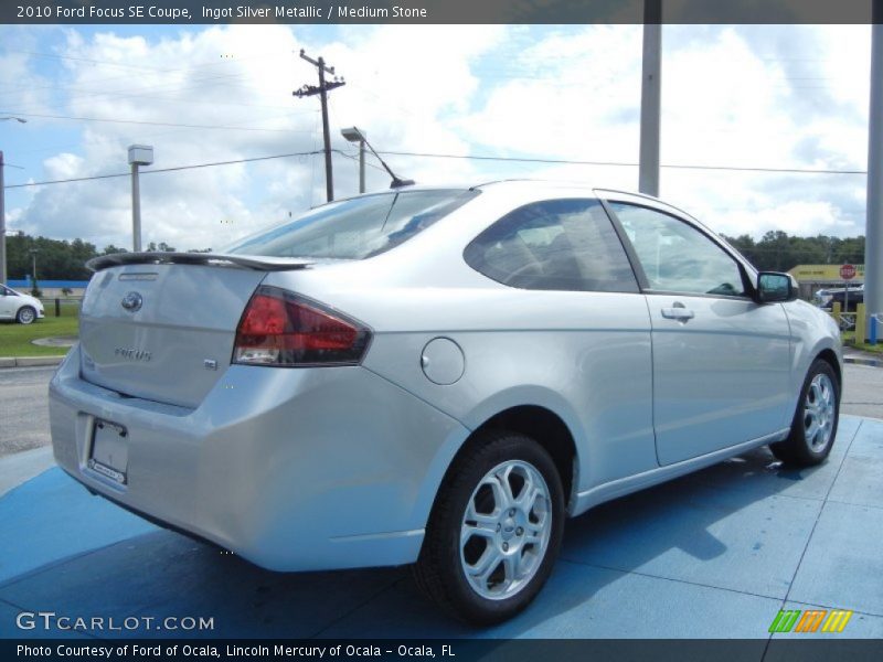 Ingot Silver Metallic / Medium Stone 2010 Ford Focus SE Coupe