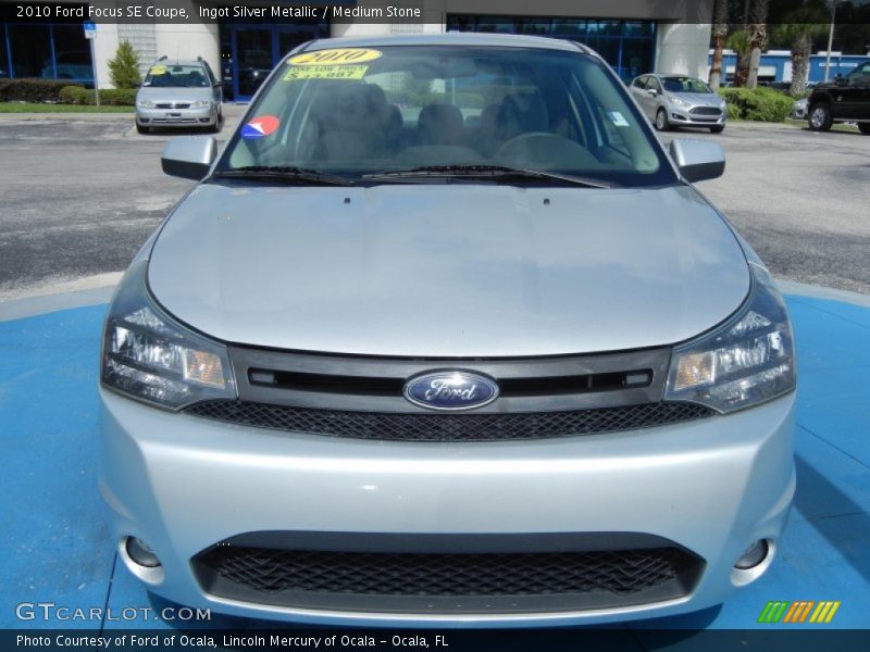 Ingot Silver Metallic / Medium Stone 2010 Ford Focus SE Coupe