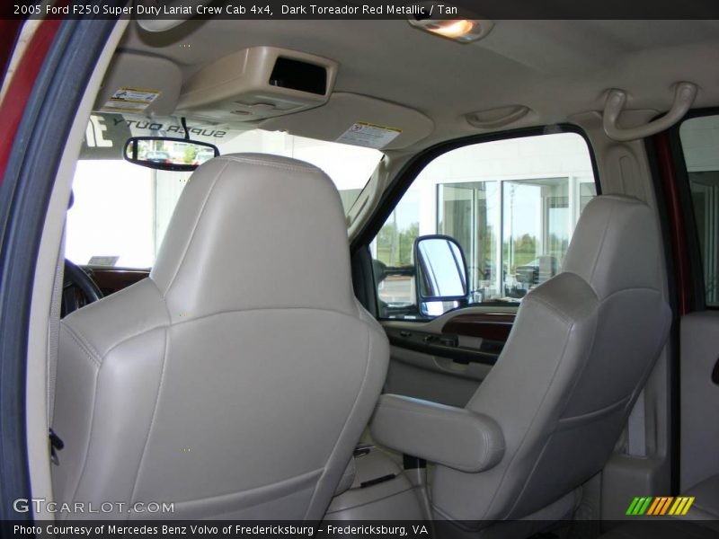 Dark Toreador Red Metallic / Tan 2005 Ford F250 Super Duty Lariat Crew Cab 4x4
