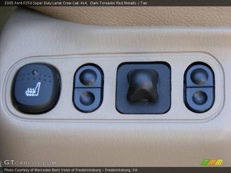 Dark Toreador Red Metallic / Tan 2005 Ford F250 Super Duty Lariat Crew Cab 4x4