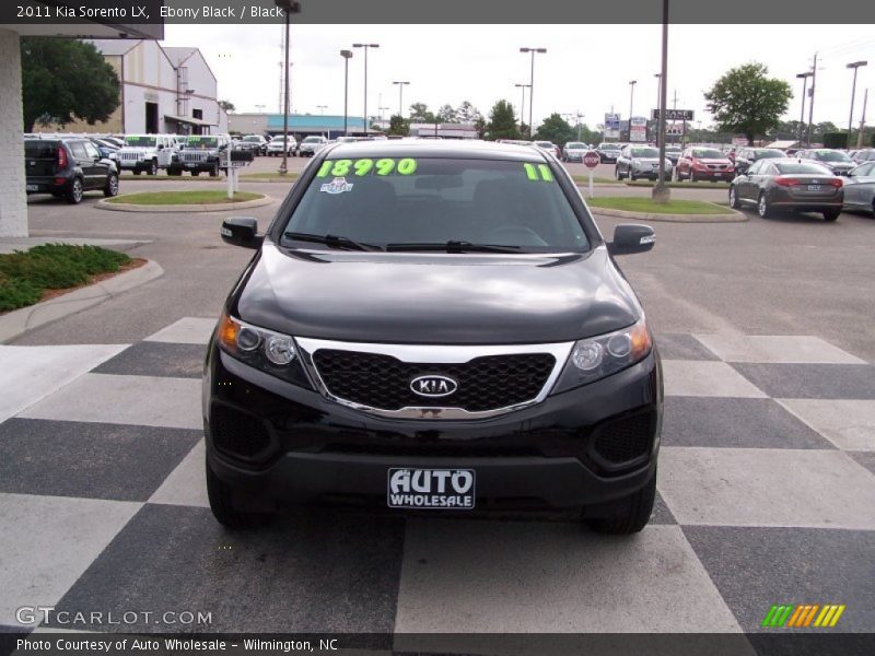 Ebony Black / Black 2011 Kia Sorento LX
