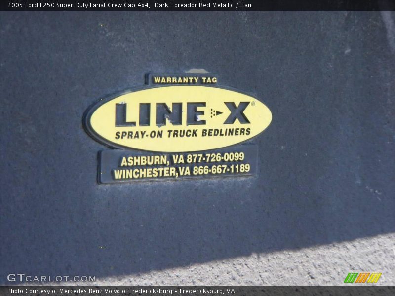 Dark Toreador Red Metallic / Tan 2005 Ford F250 Super Duty Lariat Crew Cab 4x4