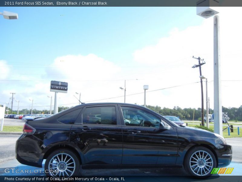 Ebony Black / Charcoal Black 2011 Ford Focus SES Sedan