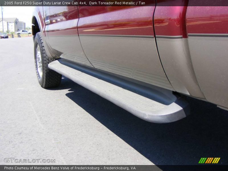 Dark Toreador Red Metallic / Tan 2005 Ford F250 Super Duty Lariat Crew Cab 4x4