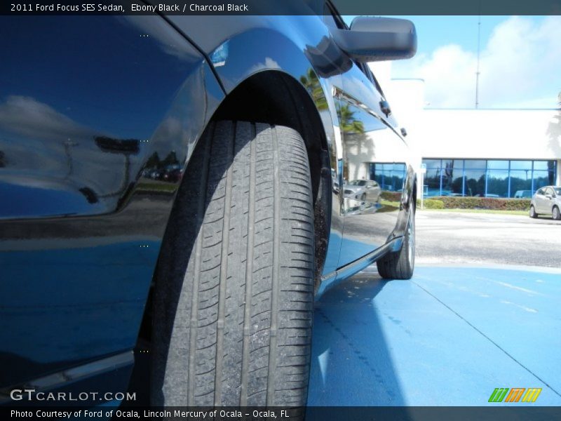 Ebony Black / Charcoal Black 2011 Ford Focus SES Sedan