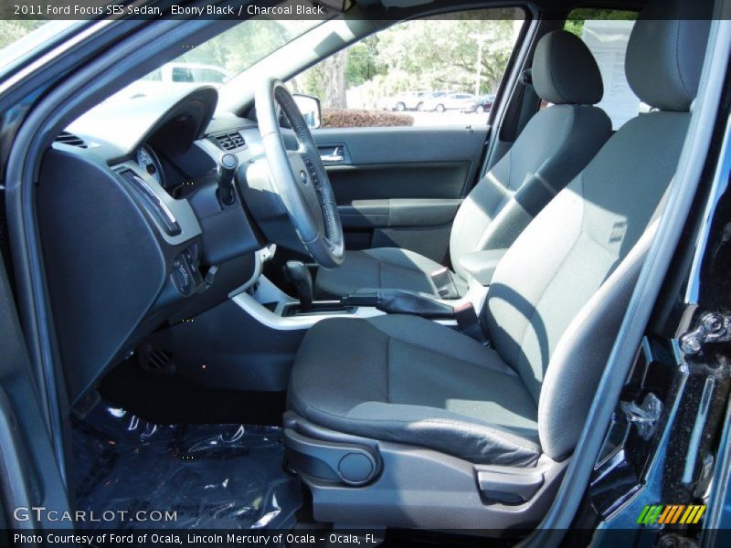 Ebony Black / Charcoal Black 2011 Ford Focus SES Sedan