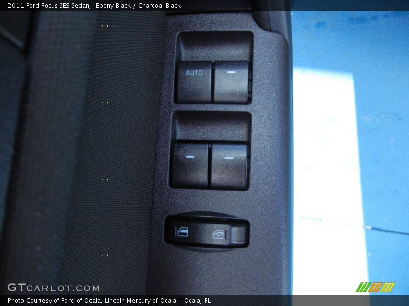 Ebony Black / Charcoal Black 2011 Ford Focus SES Sedan