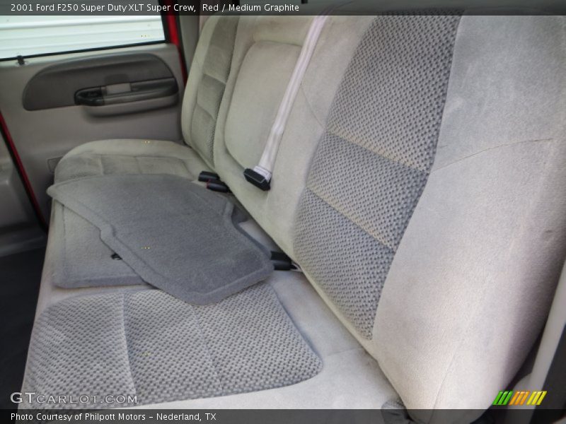 Red / Medium Graphite 2001 Ford F250 Super Duty XLT Super Crew