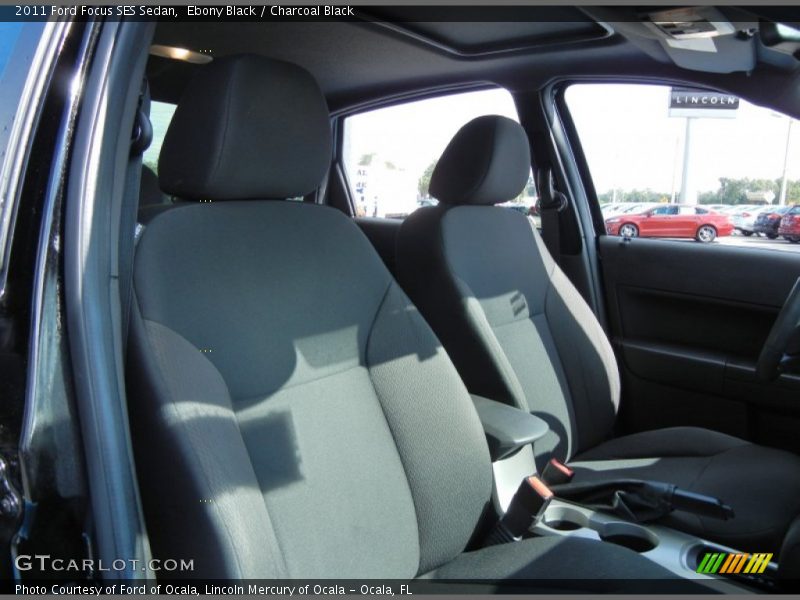 Ebony Black / Charcoal Black 2011 Ford Focus SES Sedan
