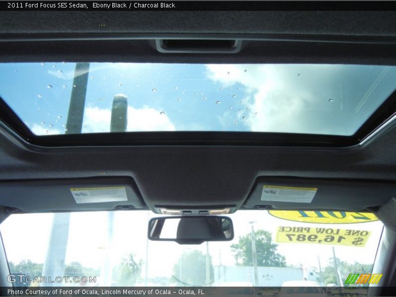 Ebony Black / Charcoal Black 2011 Ford Focus SES Sedan