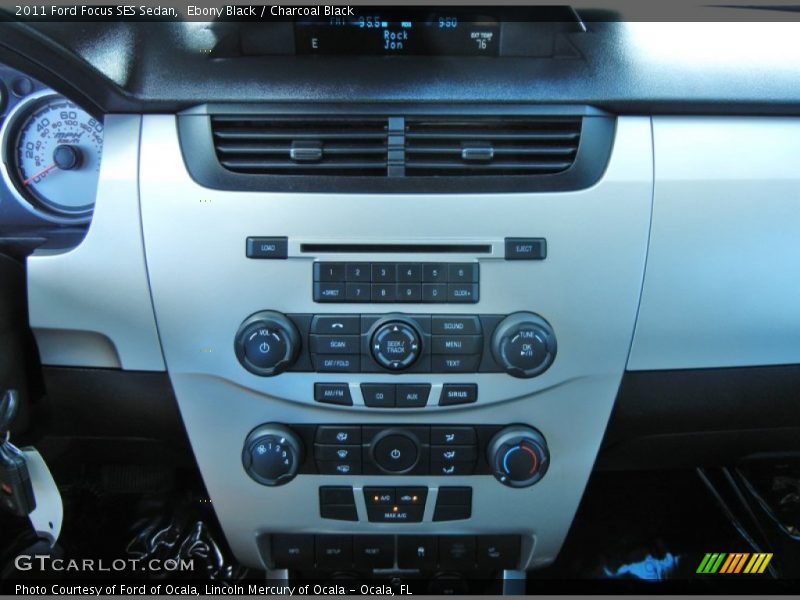 Ebony Black / Charcoal Black 2011 Ford Focus SES Sedan
