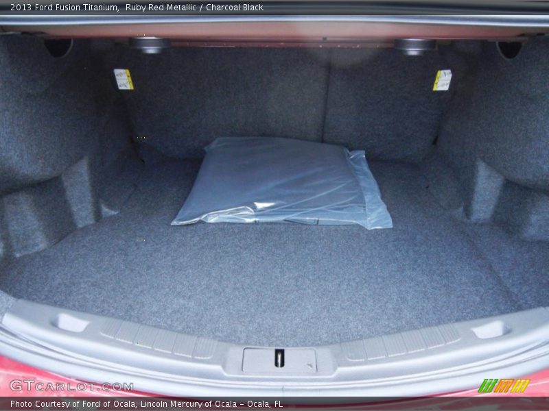 Ruby Red Metallic / Charcoal Black 2013 Ford Fusion Titanium