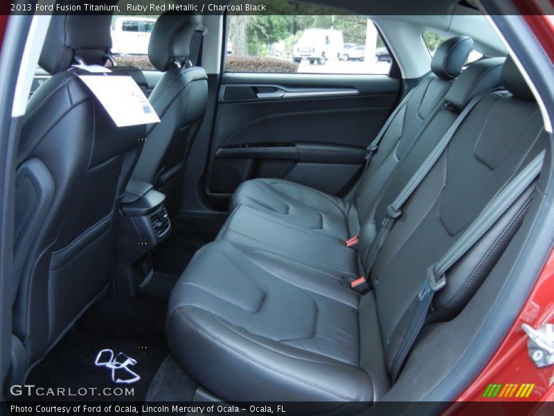 Ruby Red Metallic / Charcoal Black 2013 Ford Fusion Titanium