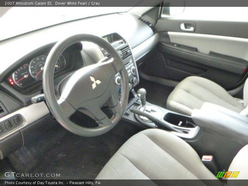 Dover White Pearl / Gray 2007 Mitsubishi Galant ES