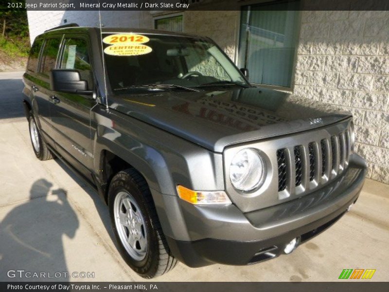 Mineral Gray Metallic / Dark Slate Gray 2012 Jeep Patriot Sport