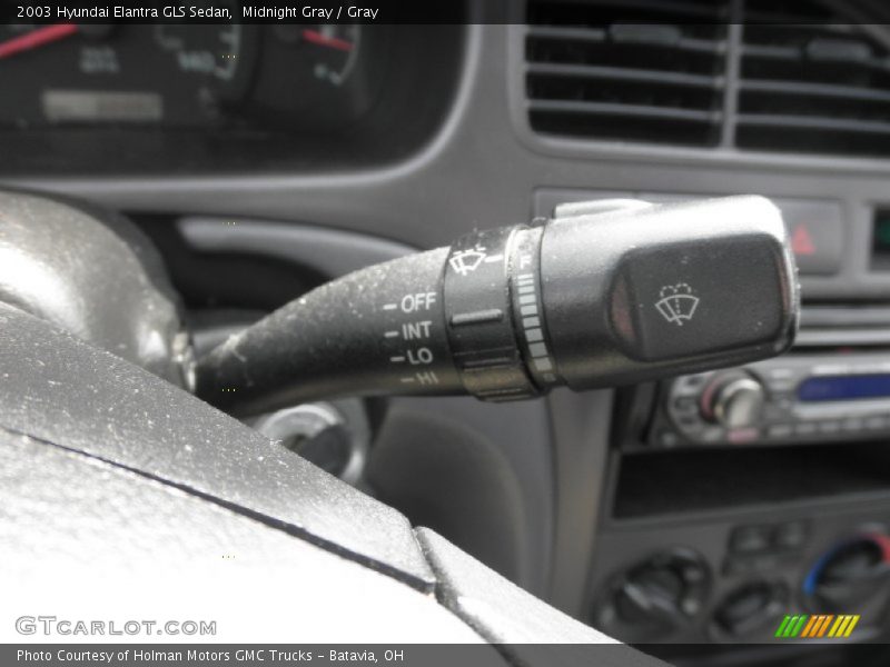 Midnight Gray / Gray 2003 Hyundai Elantra GLS Sedan