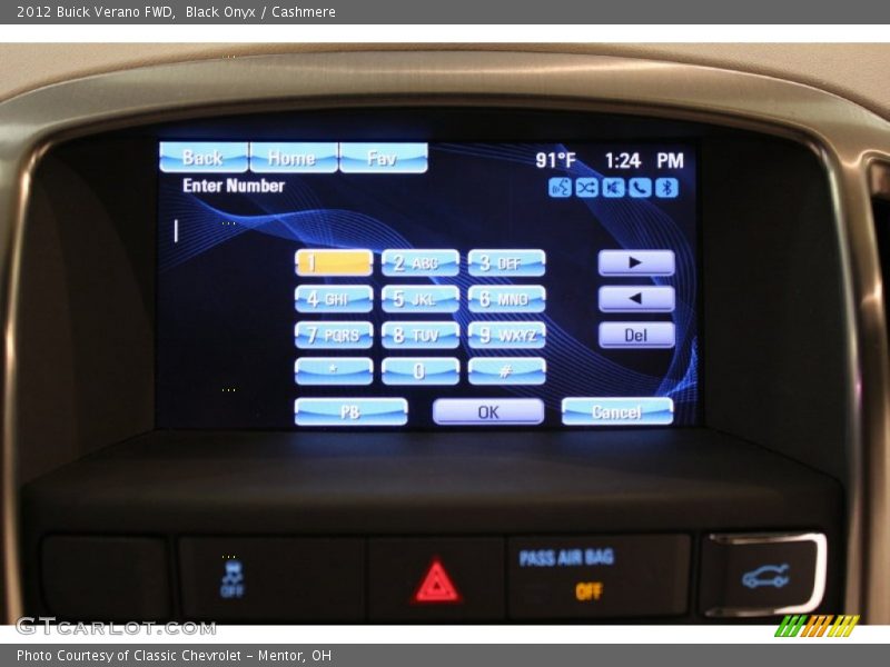 Black Onyx / Cashmere 2012 Buick Verano FWD