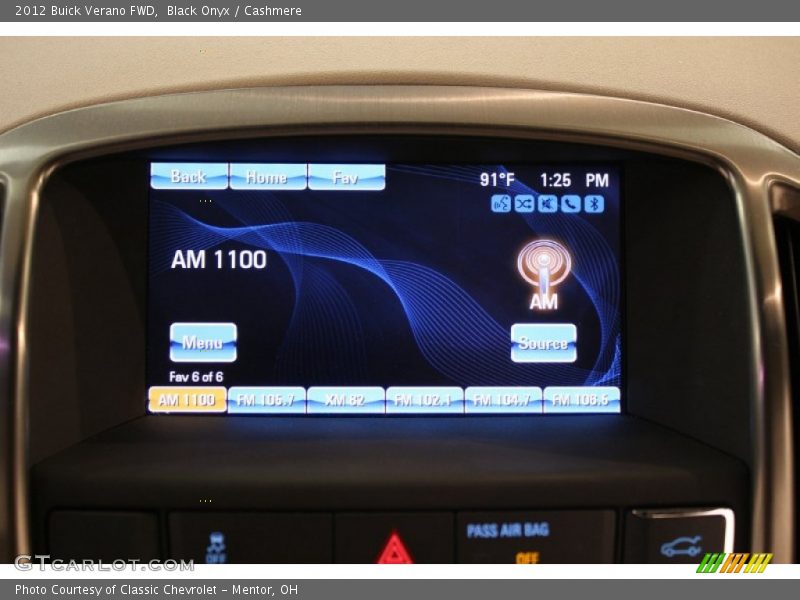 Black Onyx / Cashmere 2012 Buick Verano FWD