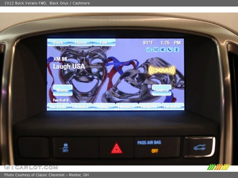Black Onyx / Cashmere 2012 Buick Verano FWD