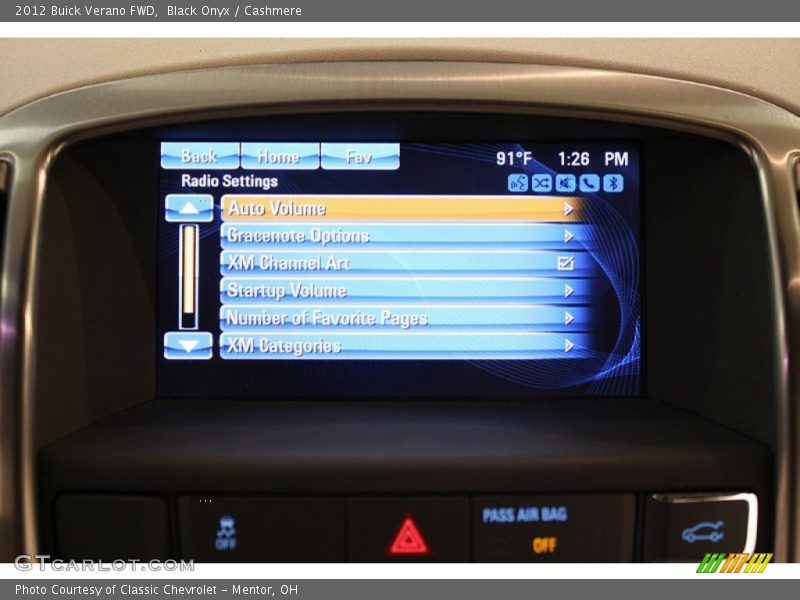 Black Onyx / Cashmere 2012 Buick Verano FWD