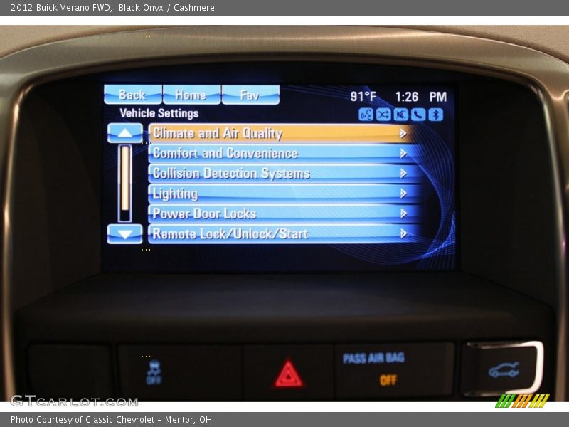 Black Onyx / Cashmere 2012 Buick Verano FWD