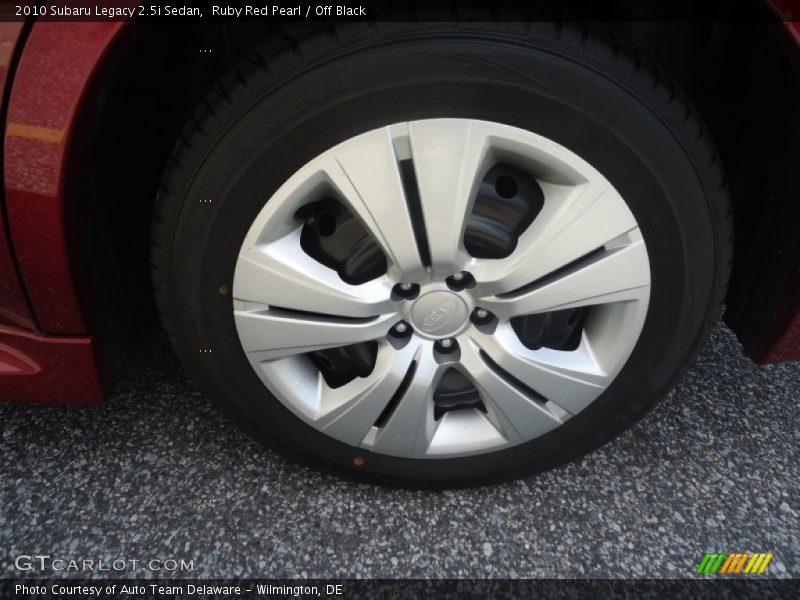 Ruby Red Pearl / Off Black 2010 Subaru Legacy 2.5i Sedan