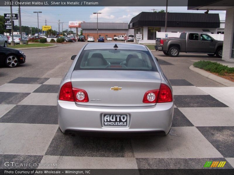 Silver Ice Metallic / Titanium 2012 Chevrolet Malibu LS